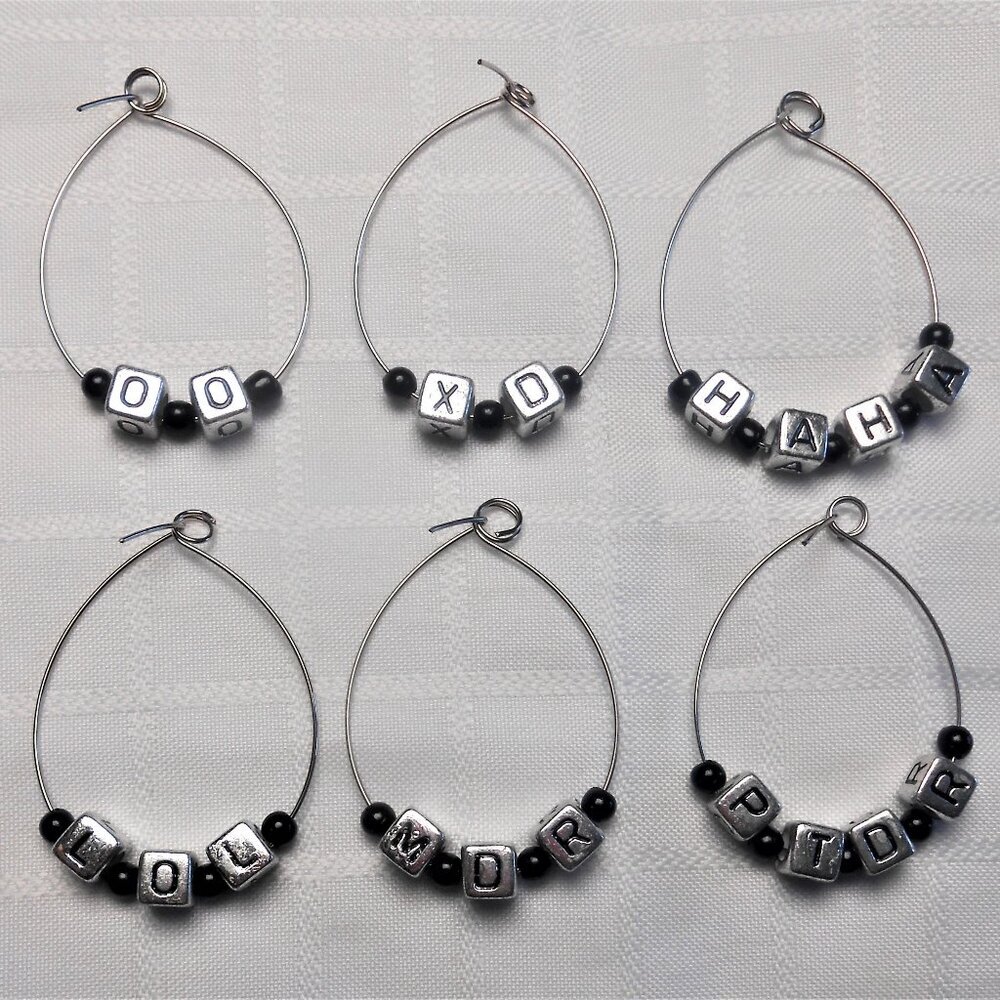 No. 3 - Handmade identifiers for wine glasses or stemmed glasses